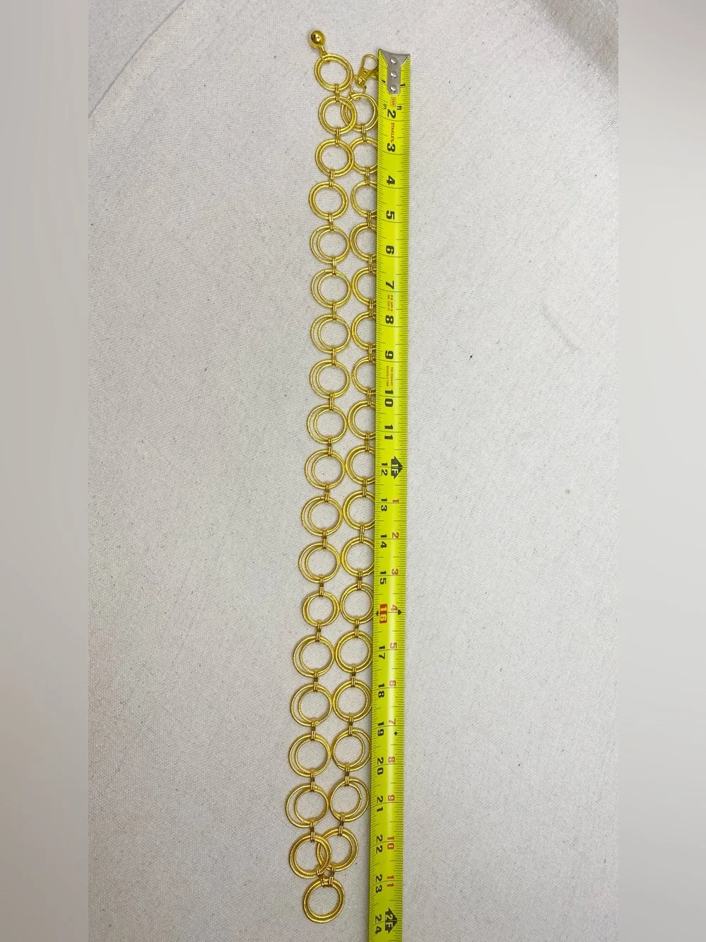 Gold Circle-Link Chain Belt